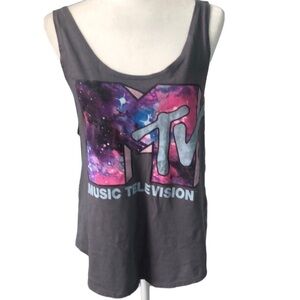 Recycled Karma MTV Logo Music Television Tank Size Large